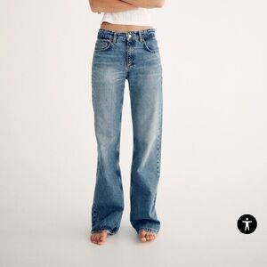 Zara mid rise full length jeans
